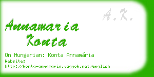 annamaria konta business card